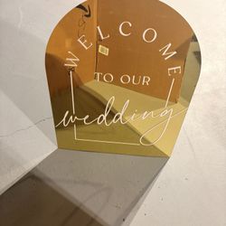 Welcome To Our Wedding Sign 