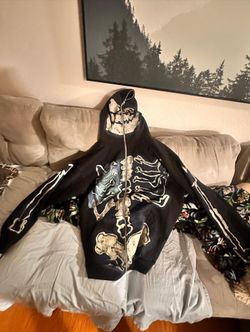 Travis Scott graffiti Skeleton Hoodie