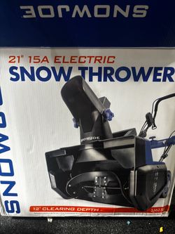 Snow Joe 21-Inch 15-Amp Electric Snow Thrower – Model SJ625E - Rarely used (3 times)