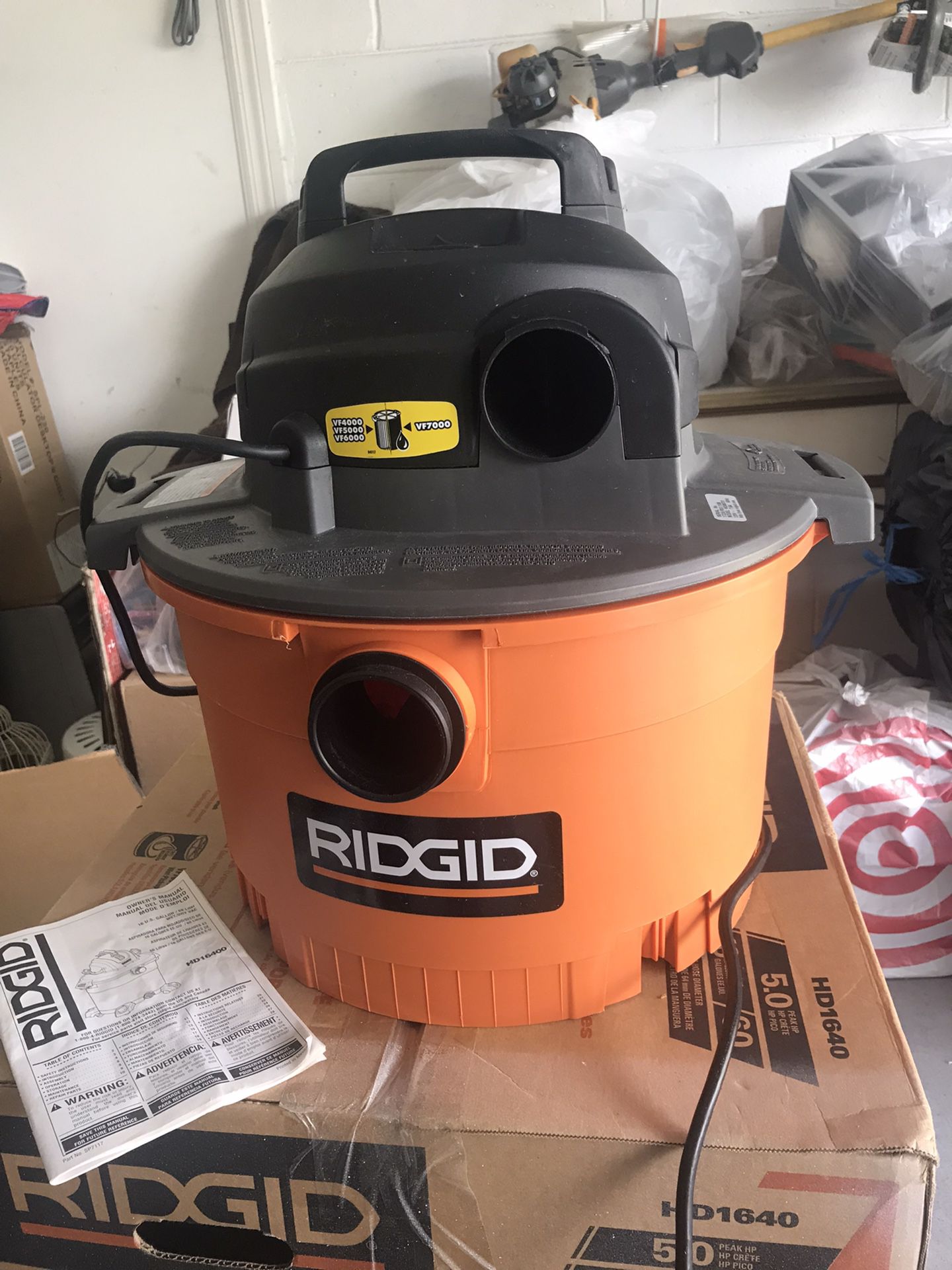 Ridgid Dry Vacuum 5 Gallon