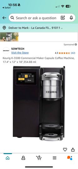 Keurig K-3500 Commercial brewer- Like New