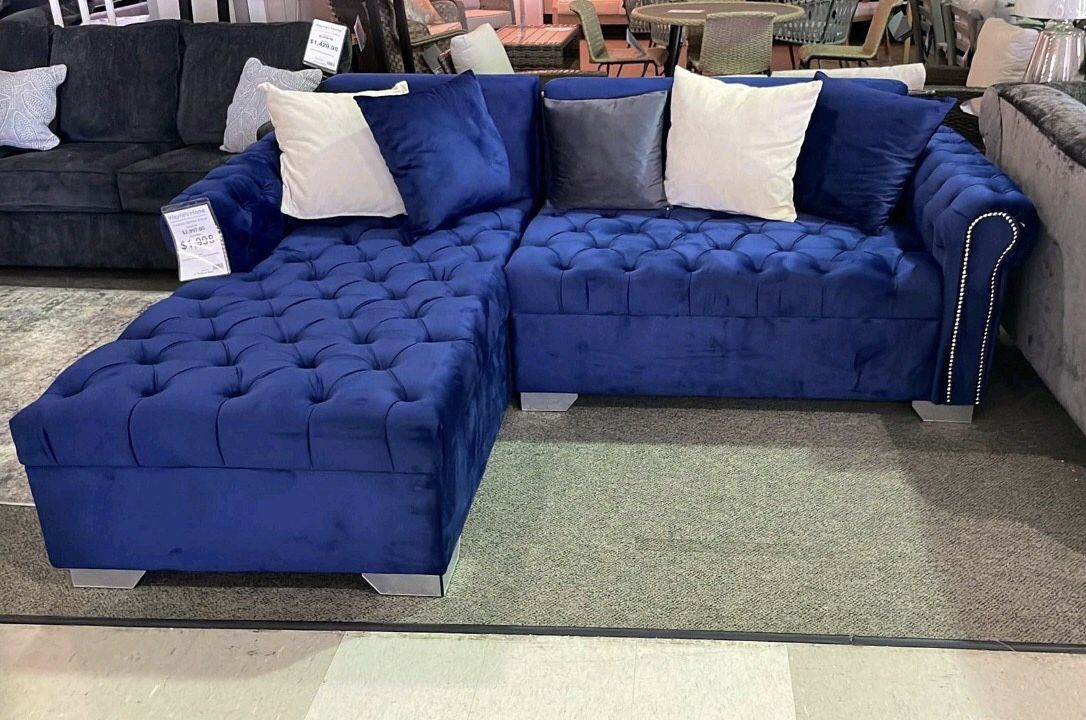 Eftelia Blue 2 Piece Sectional