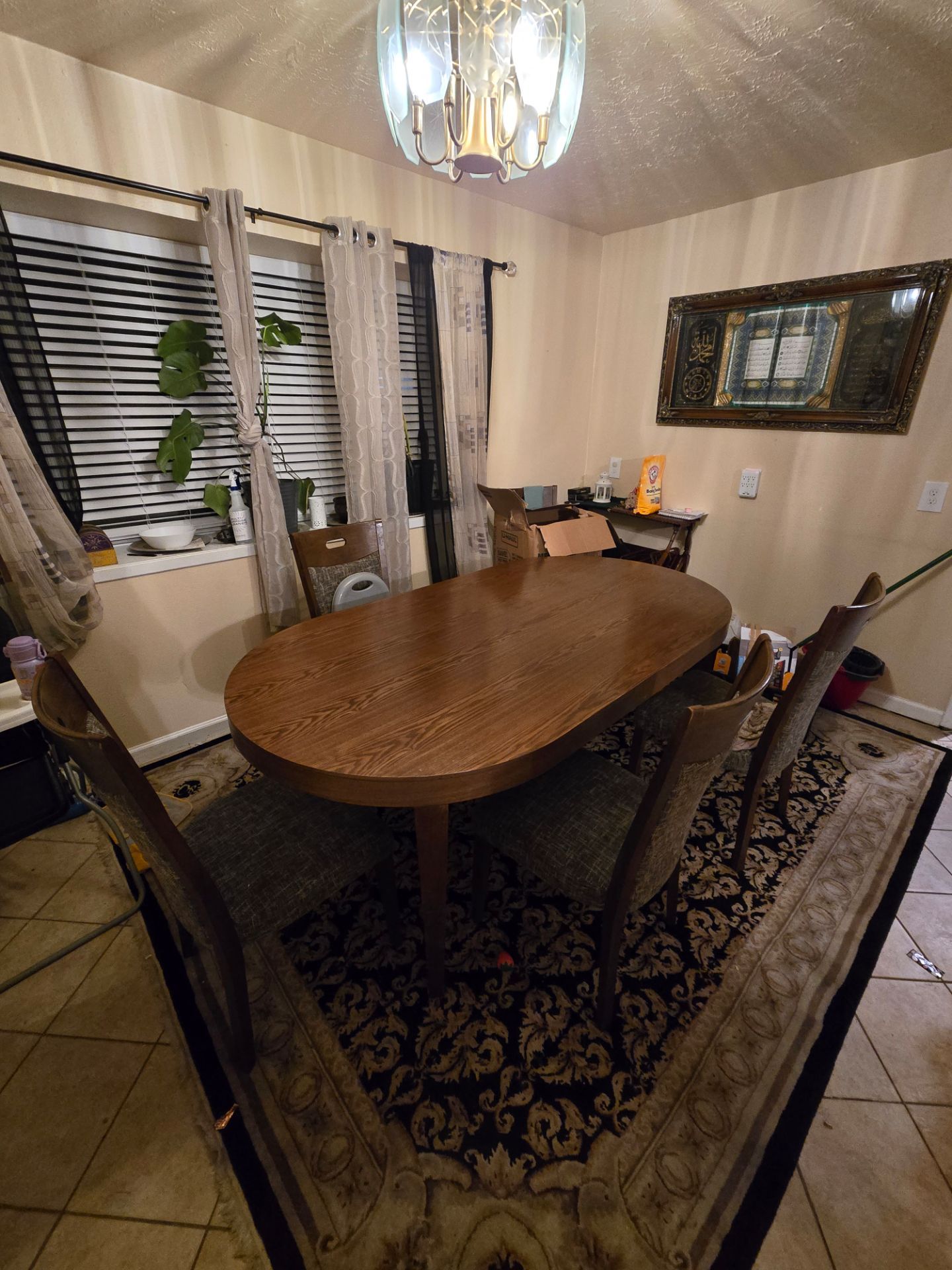Dining Table with 5 chairs