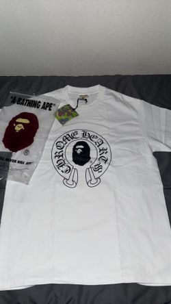 Bape chrome heart shirt Size L