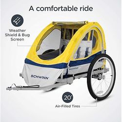 Schwinn 2 Seat Echo Child Bike Trailer NEW IN BOX