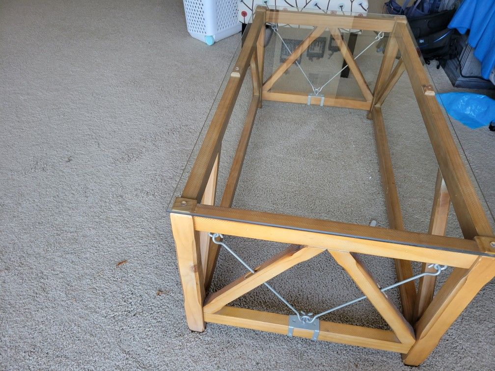 Glass Top Coffee Table