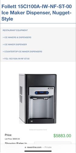 Ice Maker - Nugget Style (Chik Fil A Type Ice)