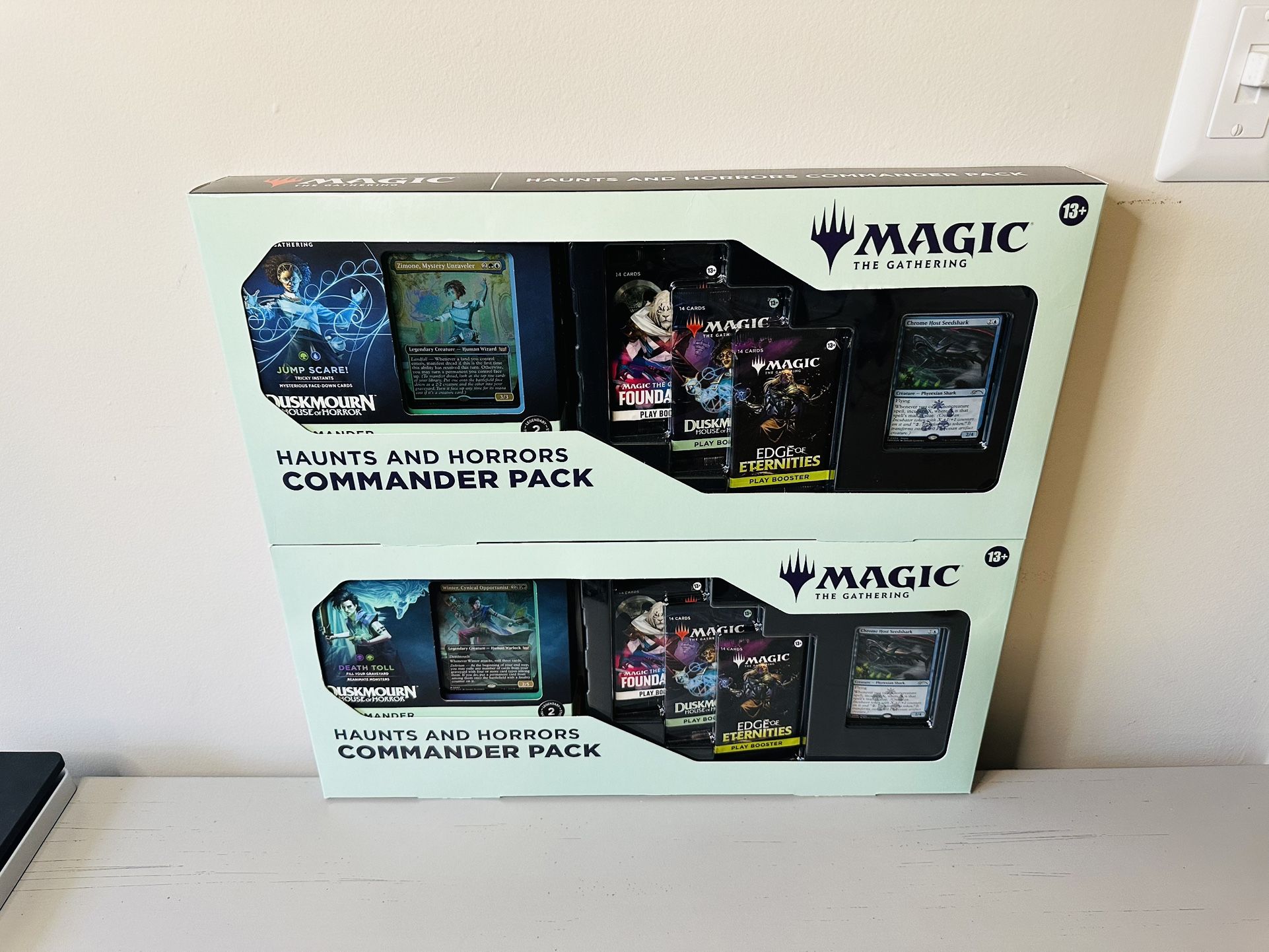 Magic The Gathering Lot Of 2, Haunts And Horrors Commander Pack