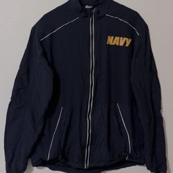 US Navy Running Jacket Jogging Physical-Training Reflective Medium Long
