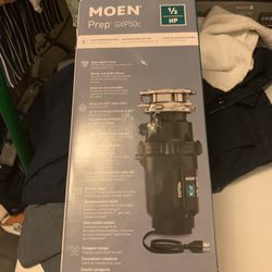Moen 1/2HP Garbage Disposal(Still In Box)