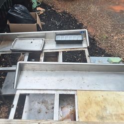 Stainless Steelmprep Tables With Cutting Boards