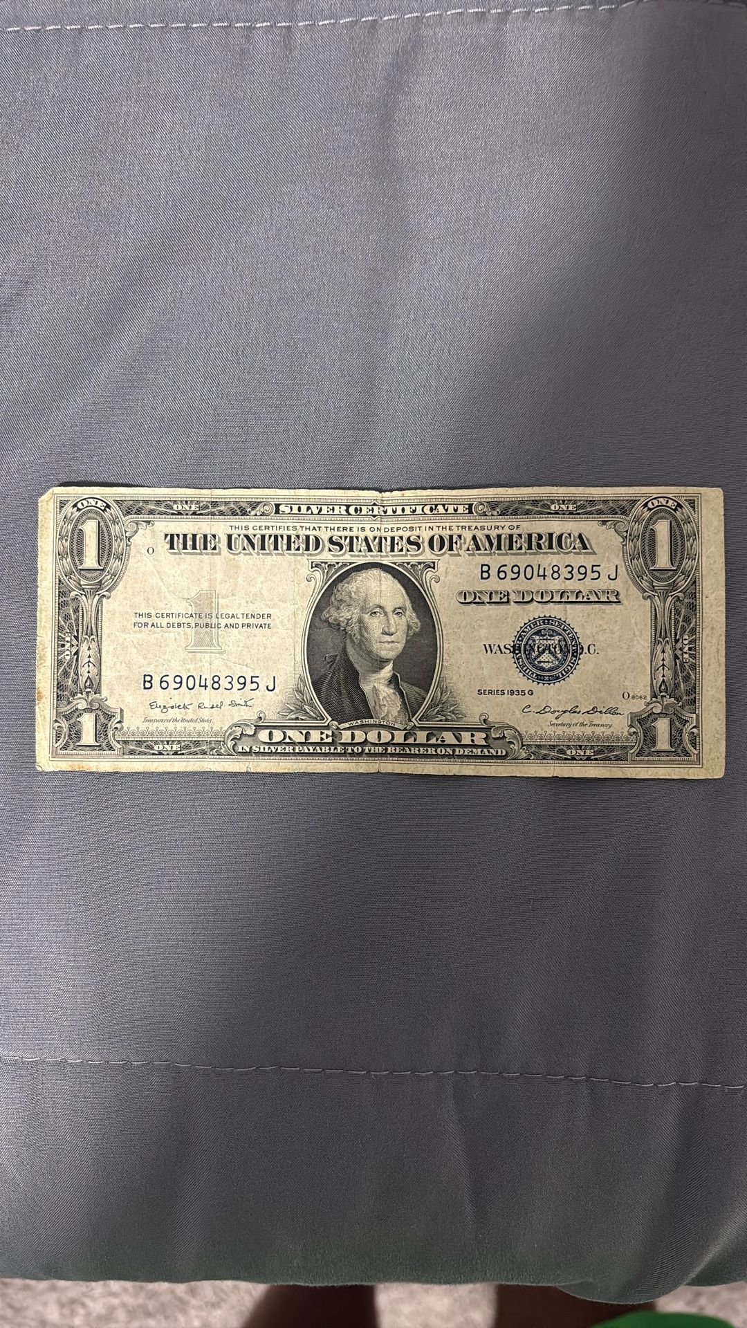 1935 G Series Dollar Bill
