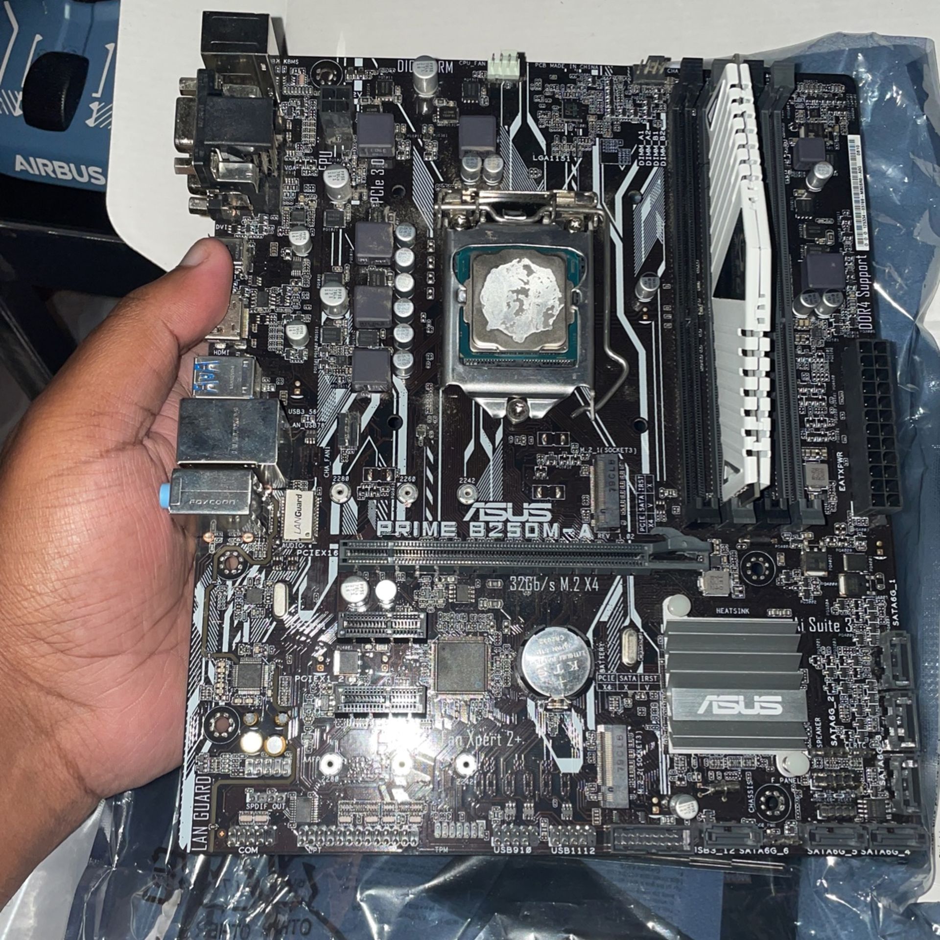ASUS b250MA Mother Board & Intel Core i5 7400 for Sale in Los Angeles