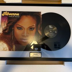 Rihanna Signed Music of the Sun Album Framed PSA Authenticated