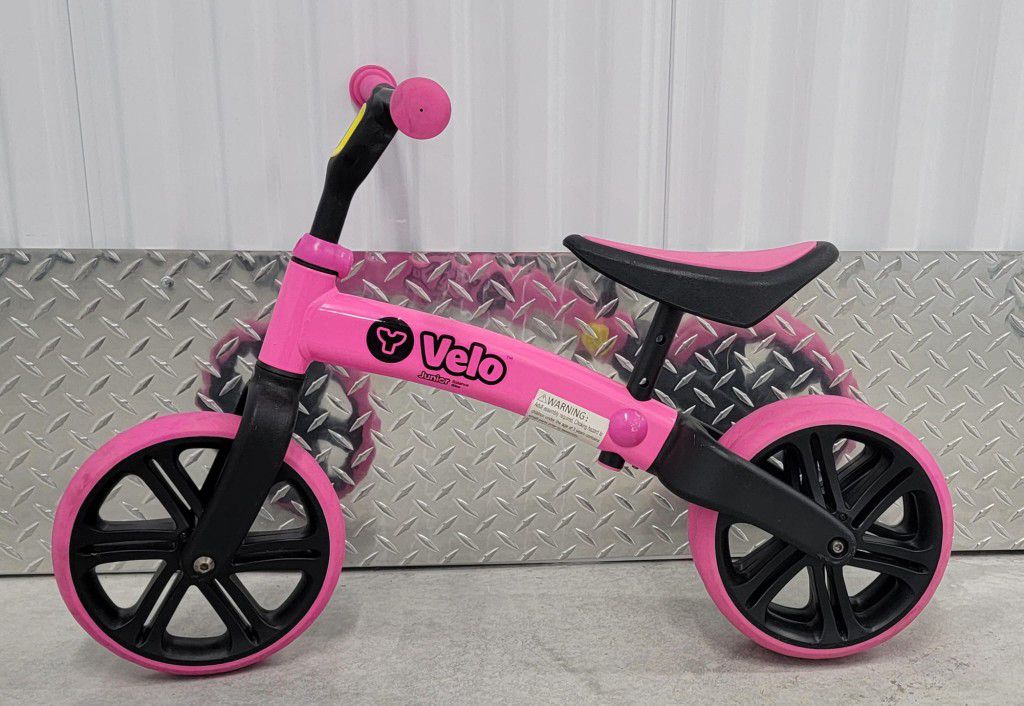 BIKE Yvolution Velo Toddler Balance Bike, 9 Inch Wheel (Pink), Girls 18 Months to 3 Years 🚴‍♂️