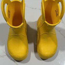 Toddler Croc Rain Boots Yellow