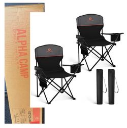 2 Pack Portable Camping Chairs