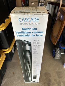 CASCADE 40” Oscillating Tower Fan 