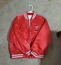UNLV Rebels Red Satin Varsity Jacket