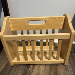 Magazine Rack Solid Maple Wood Very Heavy
