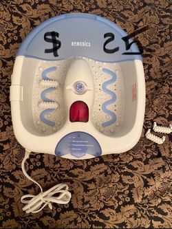 HoMedics Foot Spa with massage and heat features $25 cash only. Cross posted