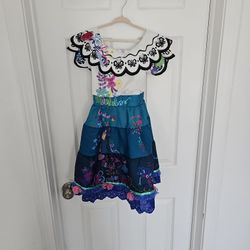 Encanto Disney Dress Costume Size 4 Gently Worn