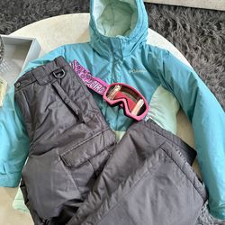 Girls Snow Ski/Sports Jacket, Insulated Pants, and Sport Goggles - will sell together or separate