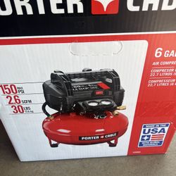 Porter-Cable 6 Gal. 150 PSI Portable Electric Pancake Air Compressor