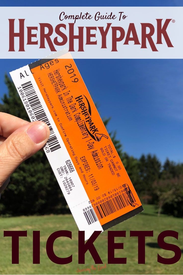 Hershey Park Tickets x3 Vouchers