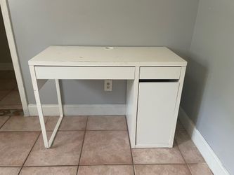 White IKEA Desk