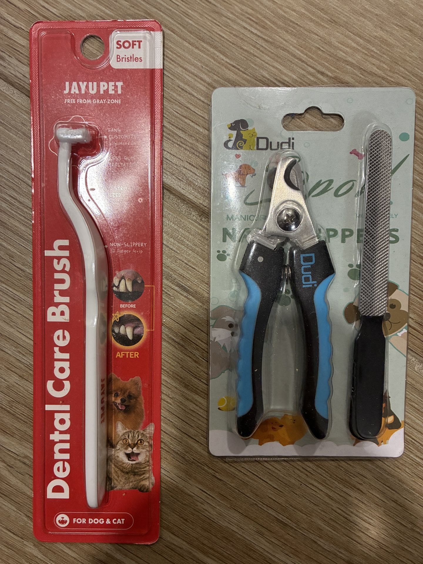 Dog Tooth Brush, Nail Clipper, and Nail Filer 