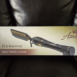 NEW Hair Straightener Electric Hot Comb for Hair Ceramic Coating with 7 Heat Levels & Anti-Frizz