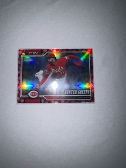 Hunter Greene Topps Chrome Baseball Seams Refractor