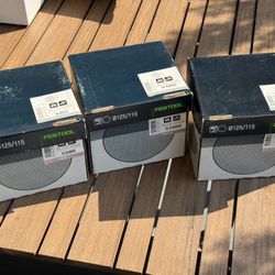 Festool 125mm Platin 2 Disc Abrasives S500, S1000, S2000