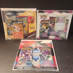 Pokemon Sword & Shield Crown Zenith Fusion Strike Eevee Cinderace 3 Booster Pack Blister Latios  Battle Styles Sealed