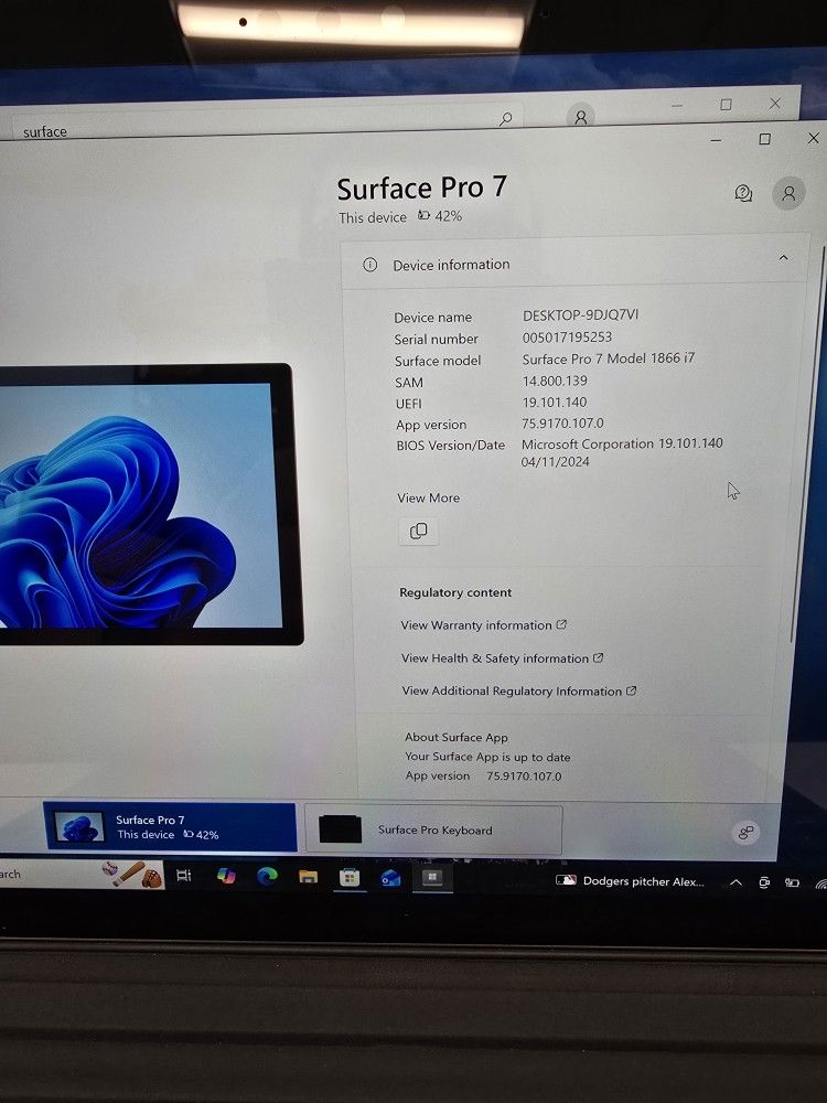 Microsoft Surface Pro 7 Tablet