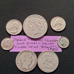 GREAT SILVER COINS COLLECTION 7/$80