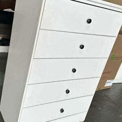 5 Drawer White Color 