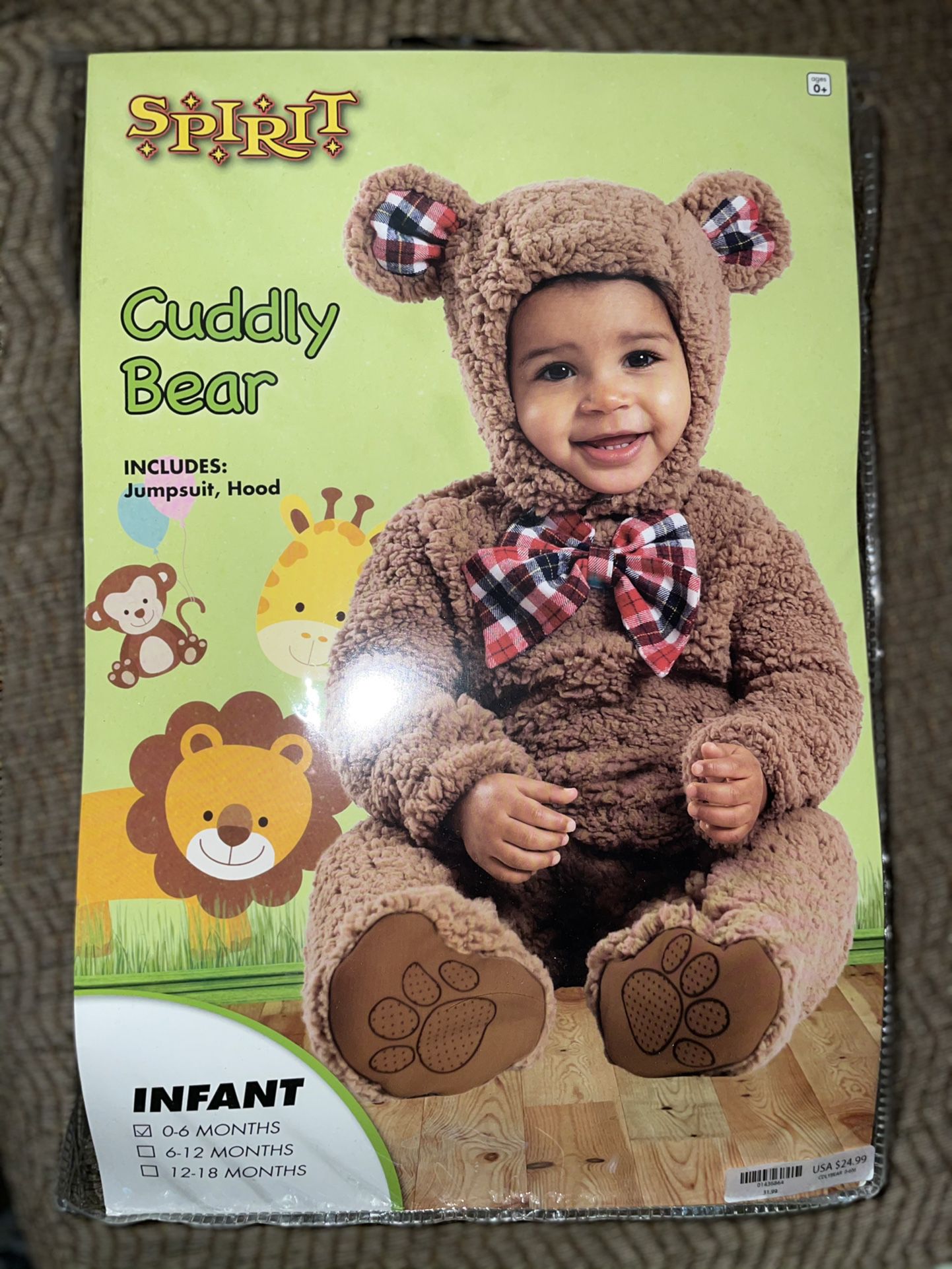 Infant Baby Bear Costume 0-6months