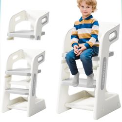 Hobb tree High Chair Adjustable Dining Chair w/ Steps Toddler Baby High Chair