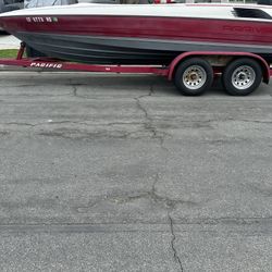 21’ Arriva Open Bow Boat And Trailer 