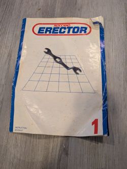 Vintage Meccano Erector Instruction Booklets – Lot of 5 with Bonus Insert