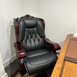 leather armchair for office
