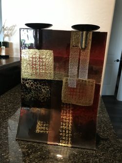 Unique Glass Candle Holder