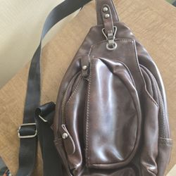 Faux Sling Over The Shoulder Bag