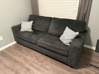 Gray pull out couch