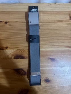 NIKE GOLF MEN SINGLE WEB BELT GREY ADJUSTABLE TO FIT UP TO SIZE 42 Brand New $25 Meet Up In Irving @dfwgoods
