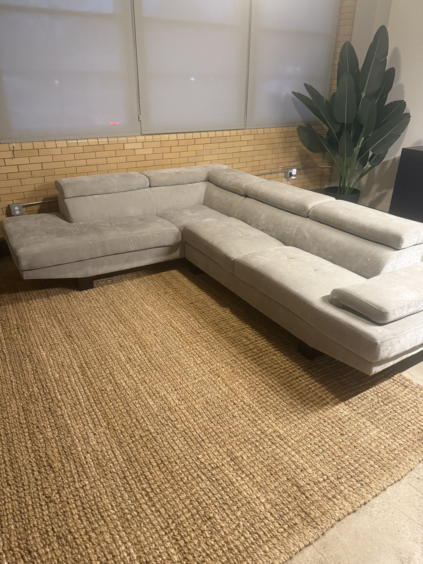 Light Gray Sectional (120 Inches)