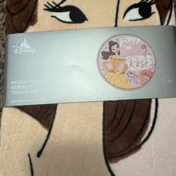 Disney Beach Towel - belle Rose Design