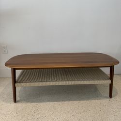 West Elm Walnut Coffee Table